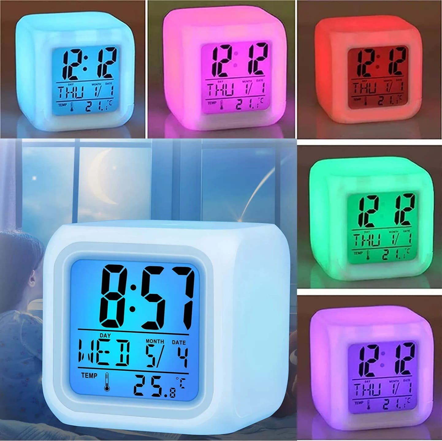 Color Changing Alarm Clock