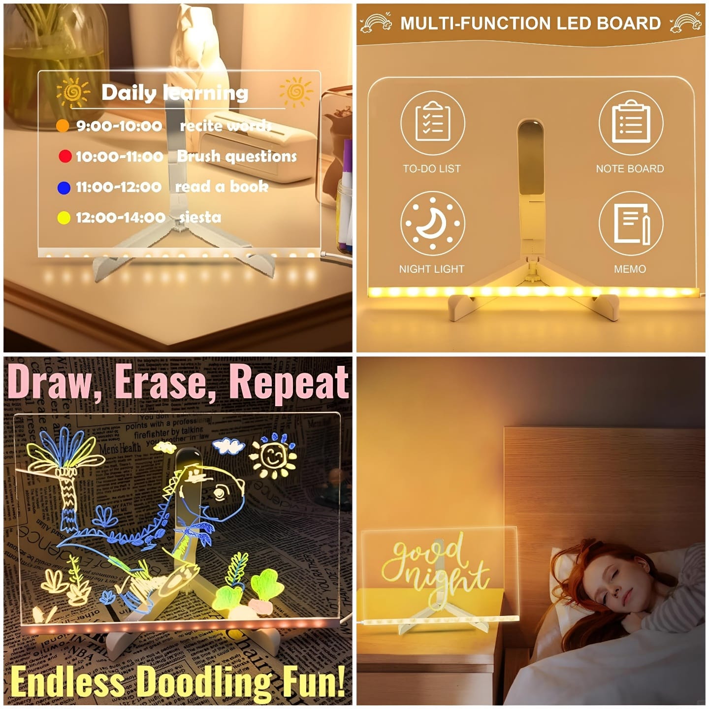 Acrylic LED Note Board.