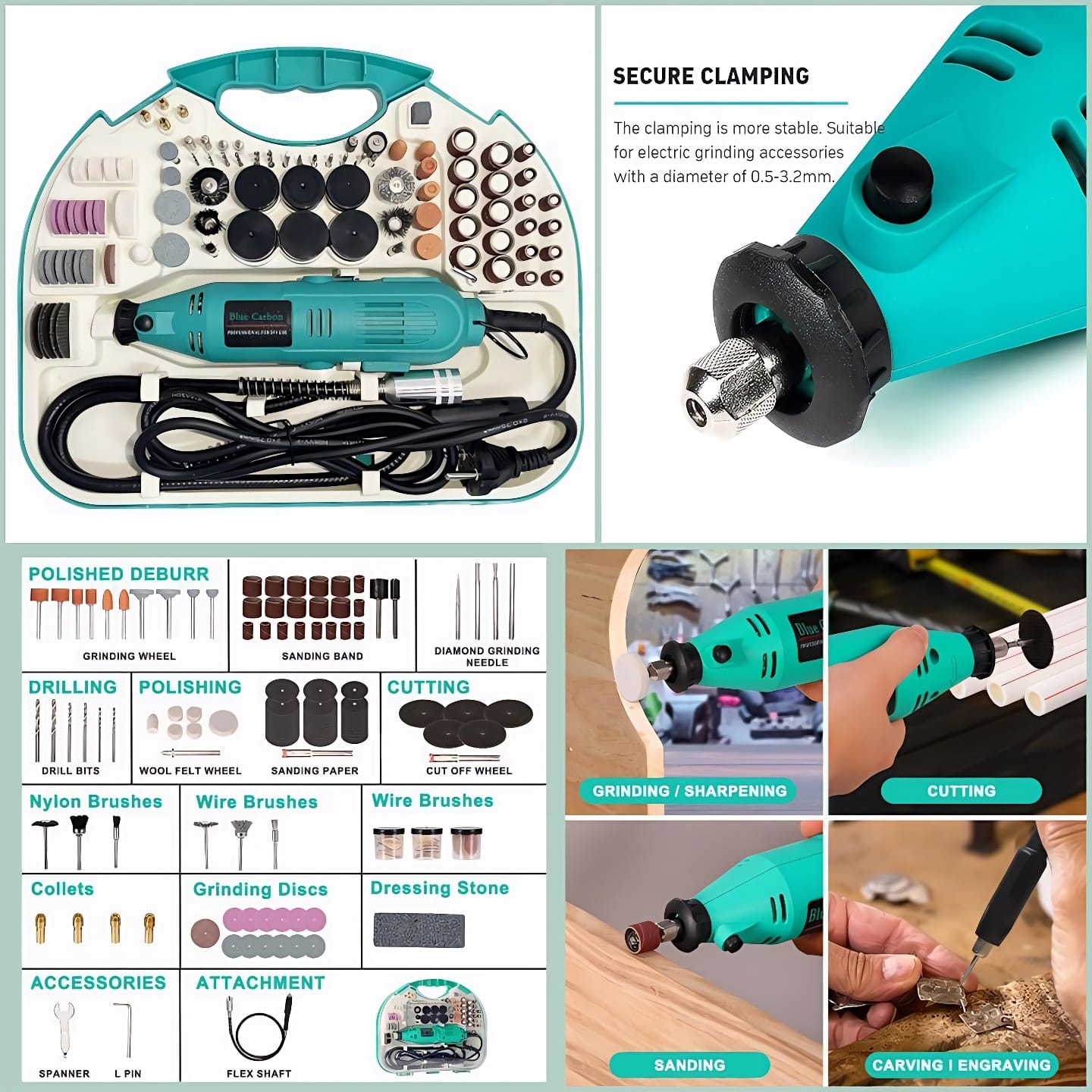 Electric Pencil Grinder Set