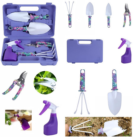 5pc Floral Garden Tool Set
