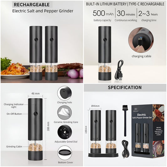 Salt & Pepper Grinder Set.