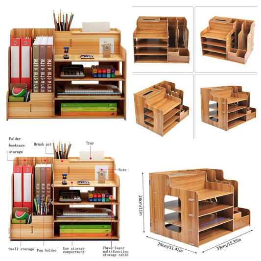 Wooden Desk Organizer.