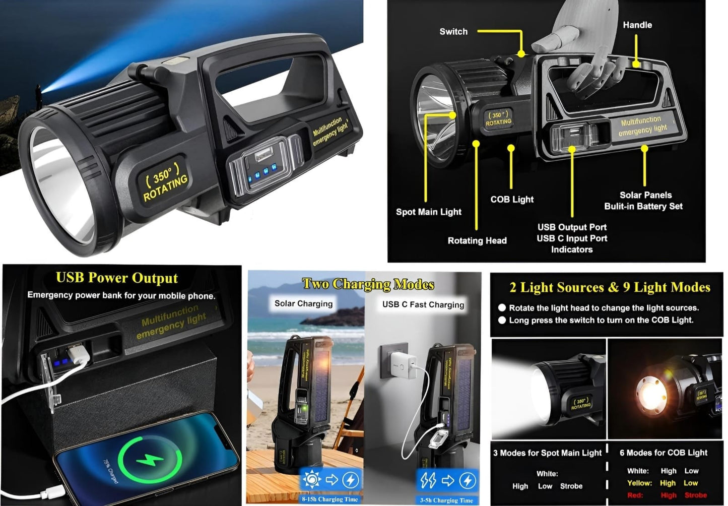 Powerful Long Range Flashlight